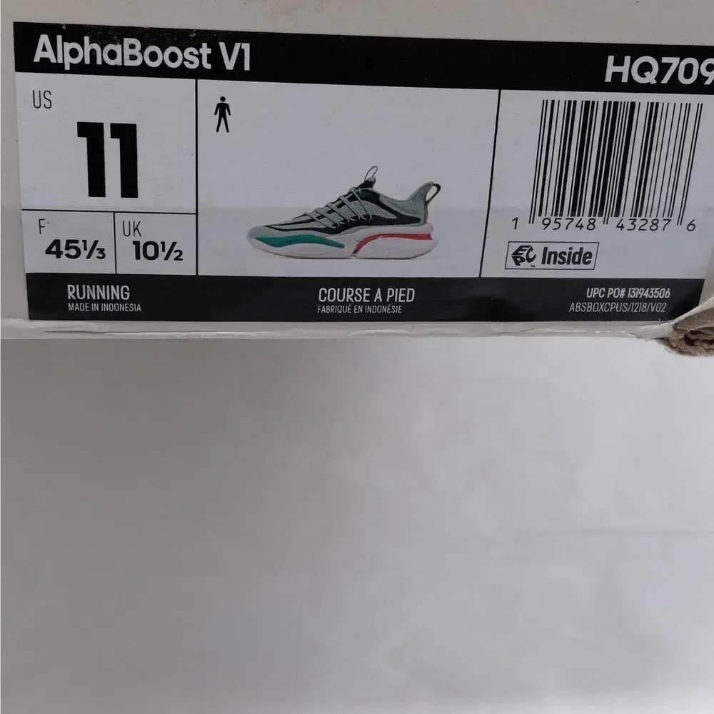 Adidas Alpha Boost V1 Men's Athletic Running Shoes Size 11 Basketball Sneakers